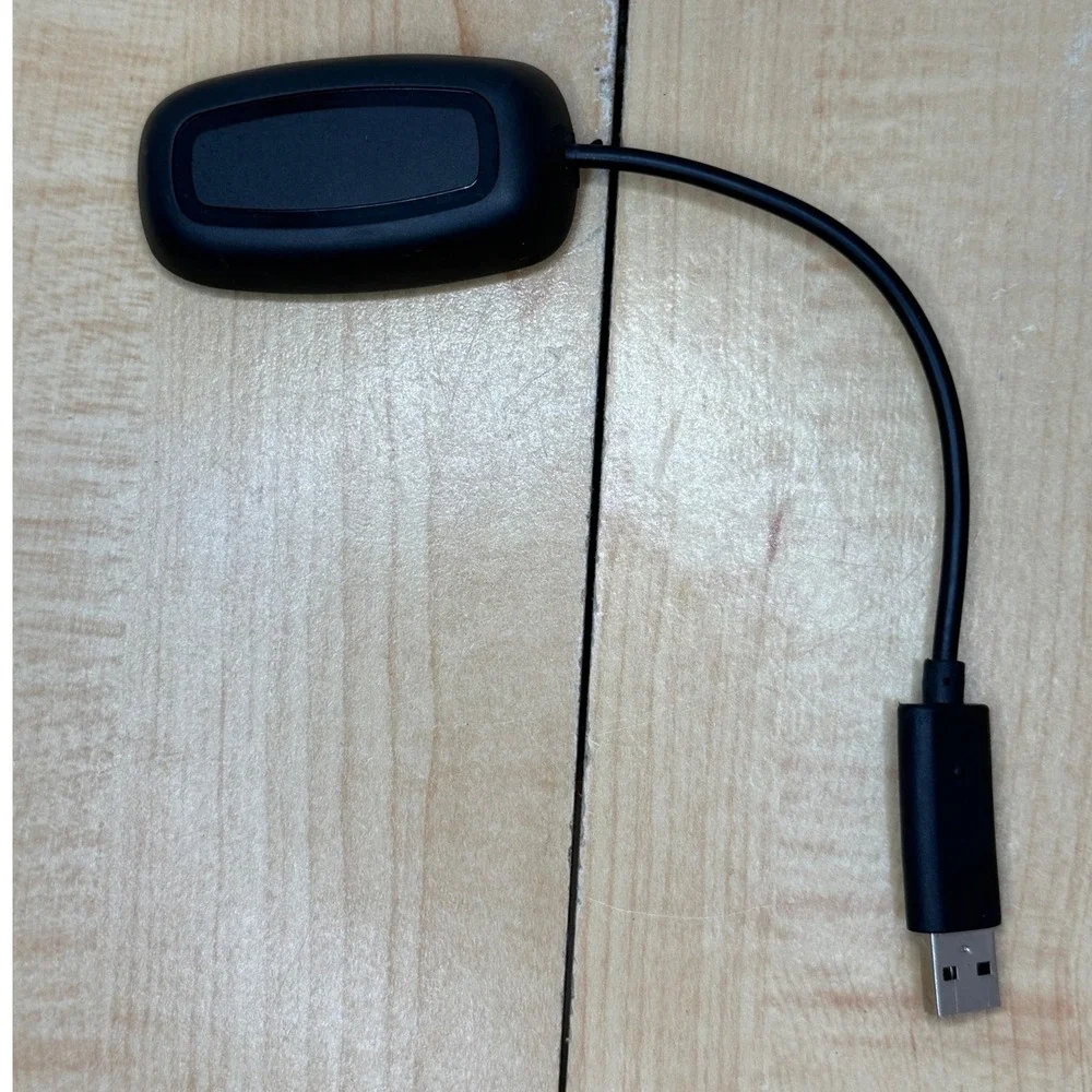 Wireless Headset USB Adapter Dongle Receiver Black with Sync Button USB-A